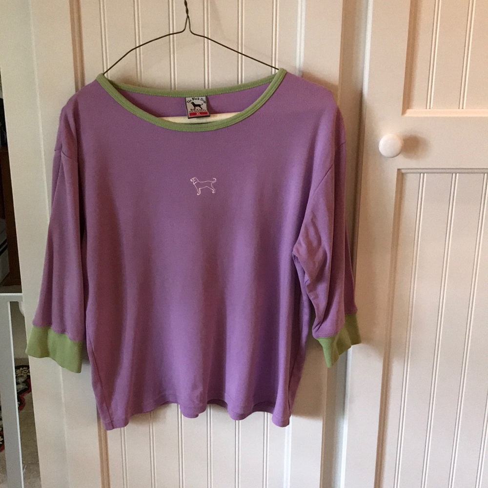 Black Dog tee 3/4 sleeve